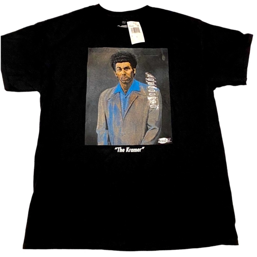 RIPPLE JUNCTION: SEINFELD “THE KRAMER”- Men’s size T-Shirt: unisex pattern